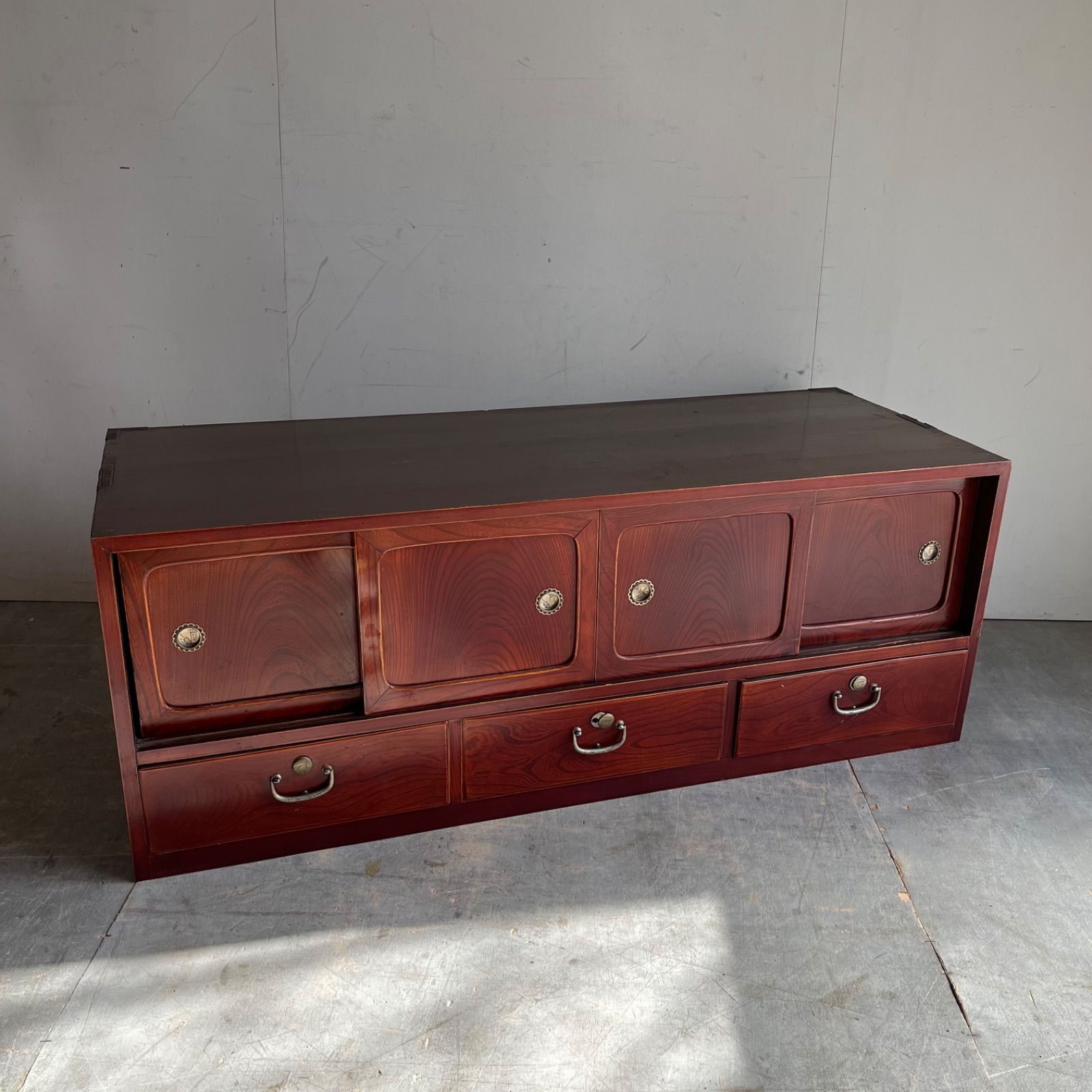 アンティーク チェスト 箪笥 ローボード ローテーブル テレビ台 昭和