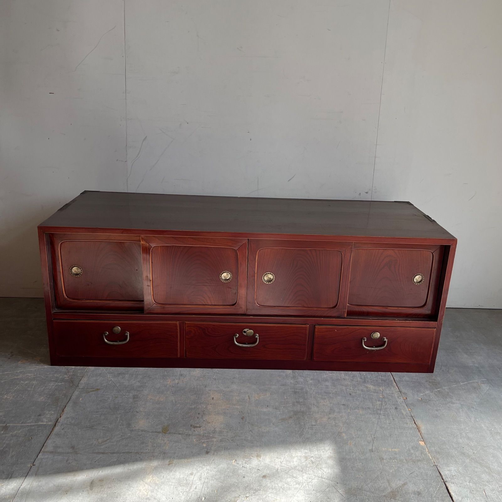 アンティーク チェスト 箪笥 ローボード ローテーブル テレビ台 昭和