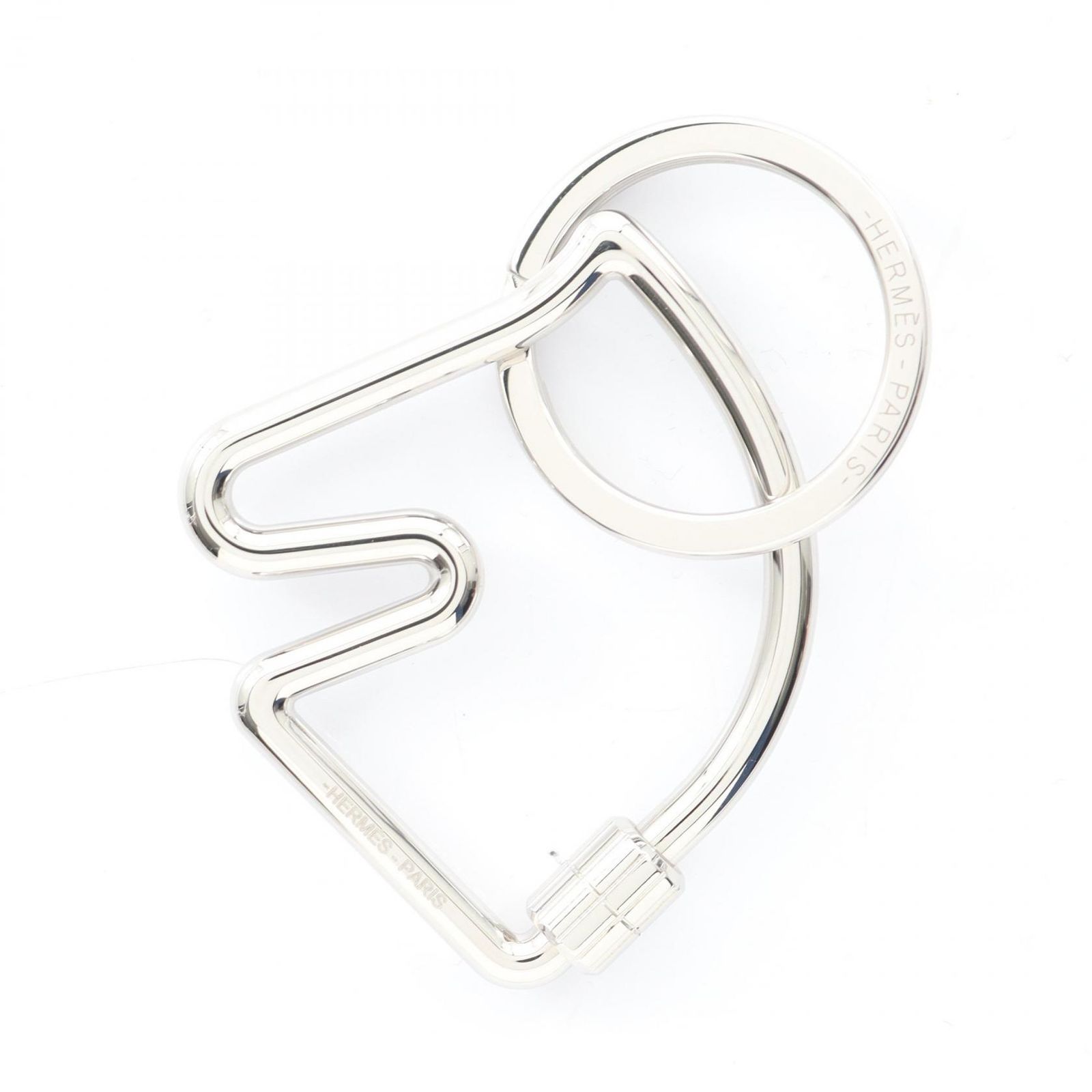 エルメス HERMES キーホルダー シュバル キーリング シルバー その他