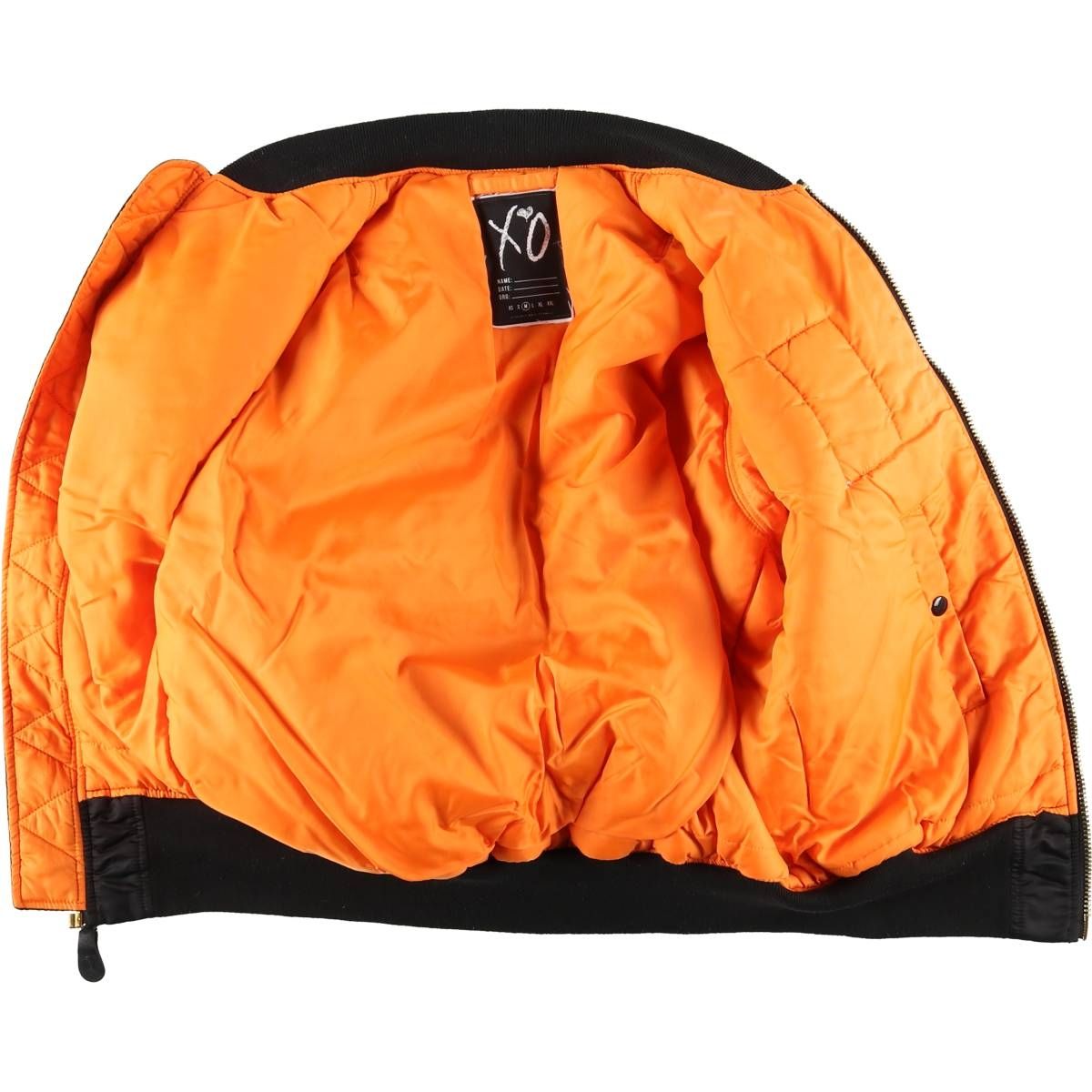 古着 民間品 アルファ ALPHA MA-1タイプ THE WEEKEND XO バック