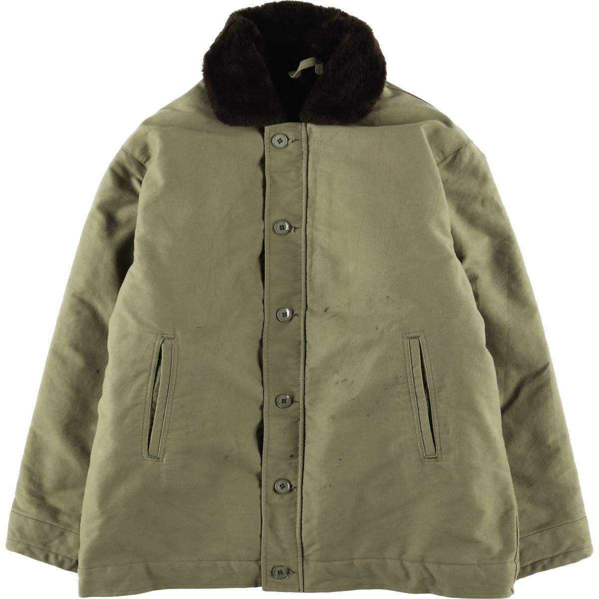 古着 フランス軍 N-1タイプ ミリタリー デッキジャケット フランス製 TG メンズXL相当/evb033575