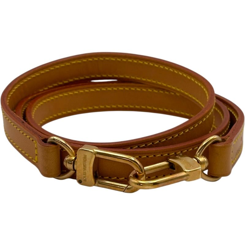 ルイ・ヴィトン LOUIS VUITTON ショルダーストラップ ベージュ レザー