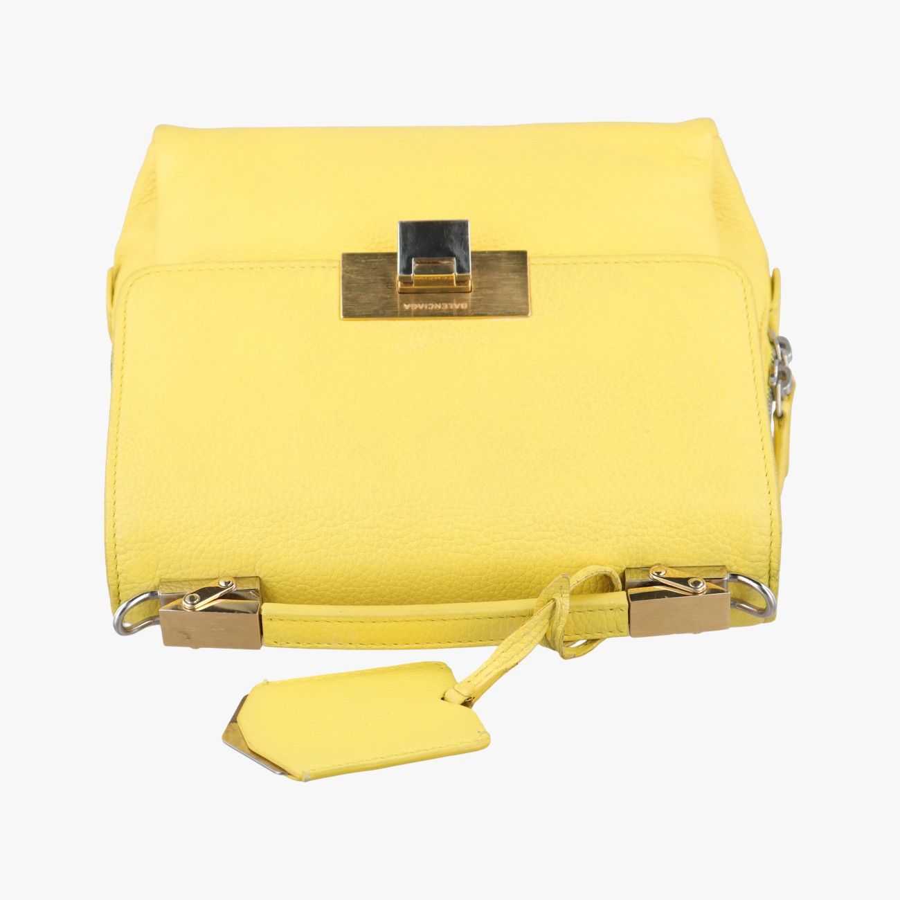 BALENCIAGA パステルイエロー バレンシアガBalenciagaルディス イエロー レザー 391571.7050.E