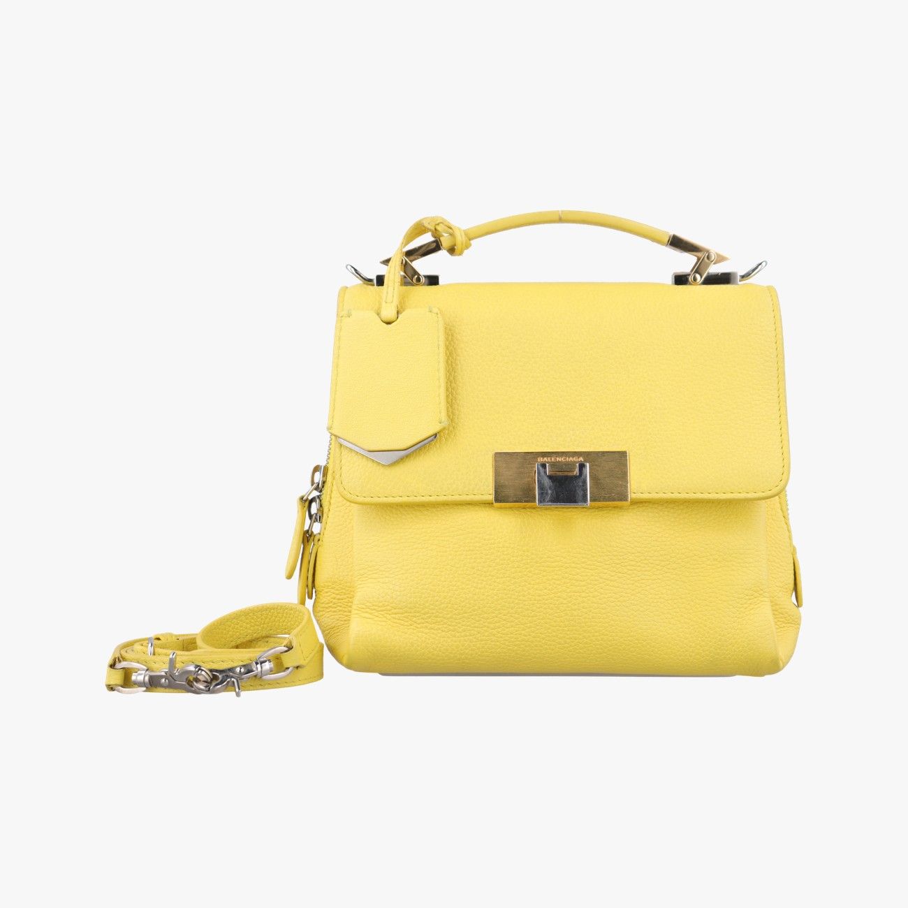 バレンシアガBalenciagaルディス イエロー レザー 391571.7050.E