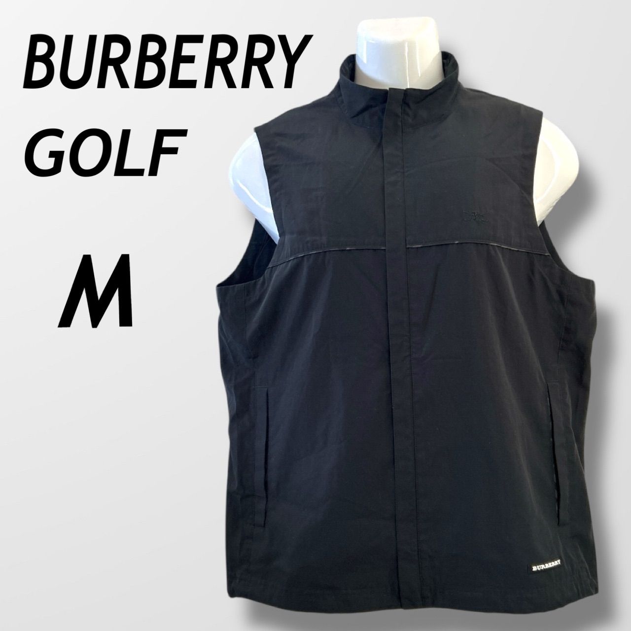 BURBERRY GOLF バーバリーゴルフ メンズ ゴルフウェア ベスト M 刺繍
