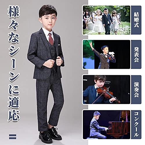 WEEN CHARM] 男の子 フォーマルスーツ 子供 スーツ ボーイズ チエック
