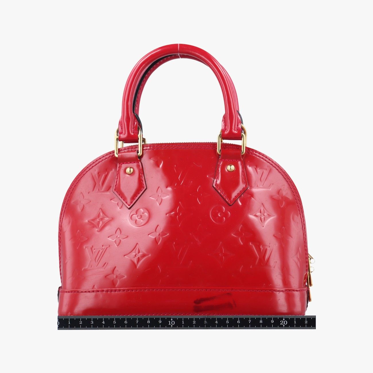 ルイヴィトンLouis VuittonアルマBB ポムダムール ヴェルニ M91606