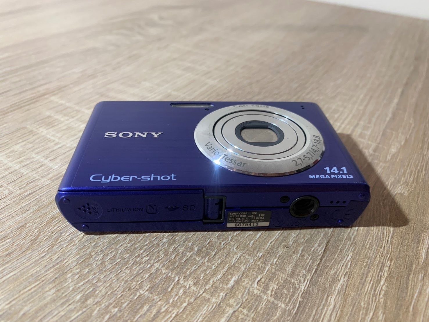 8013 Sony ソニー Cyber-shot DSC-W550 ブルー デジカメ - メルカリ