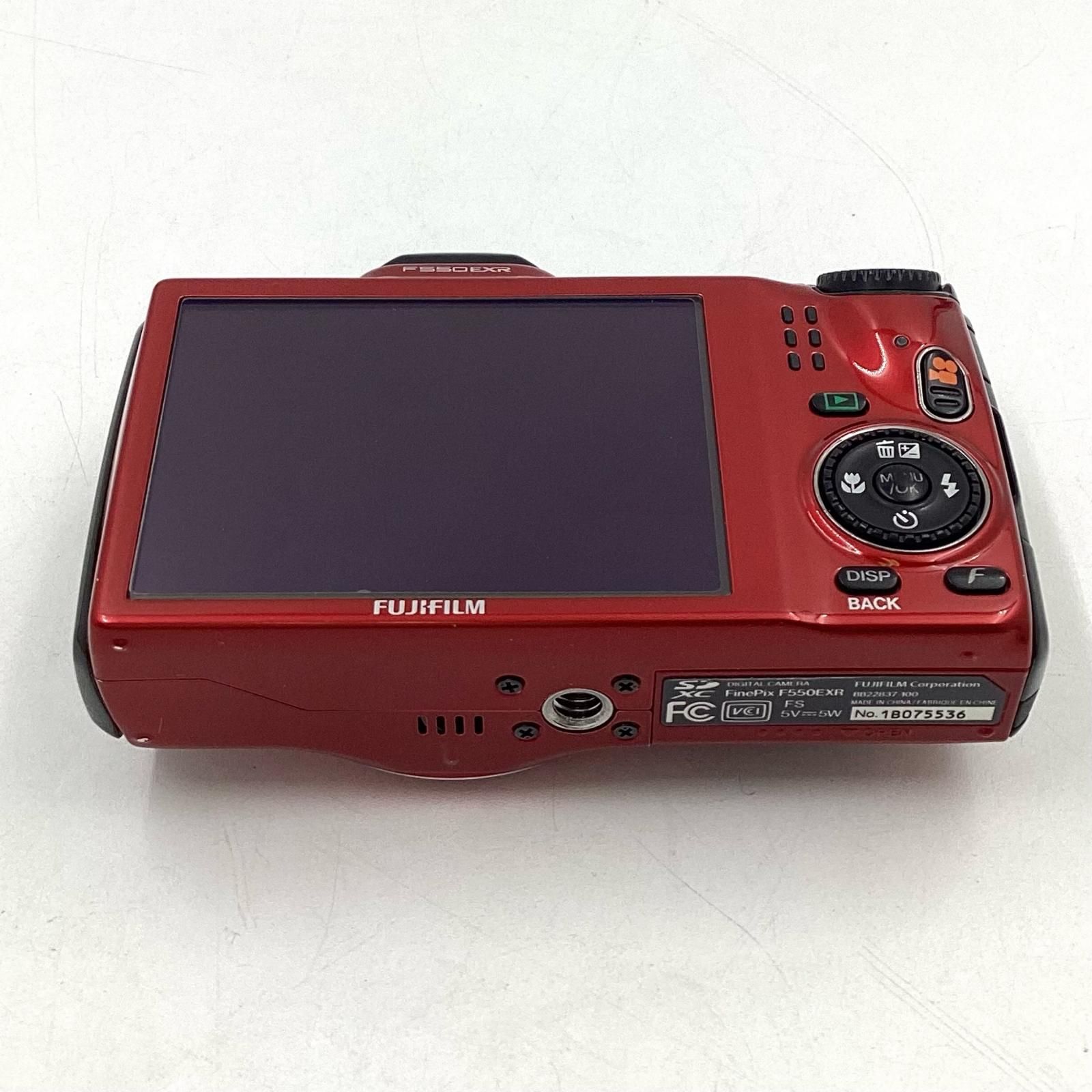 最速発送】FUJIFILM コンパクトデジタルカメラ FINEPIX F550EXR レッド