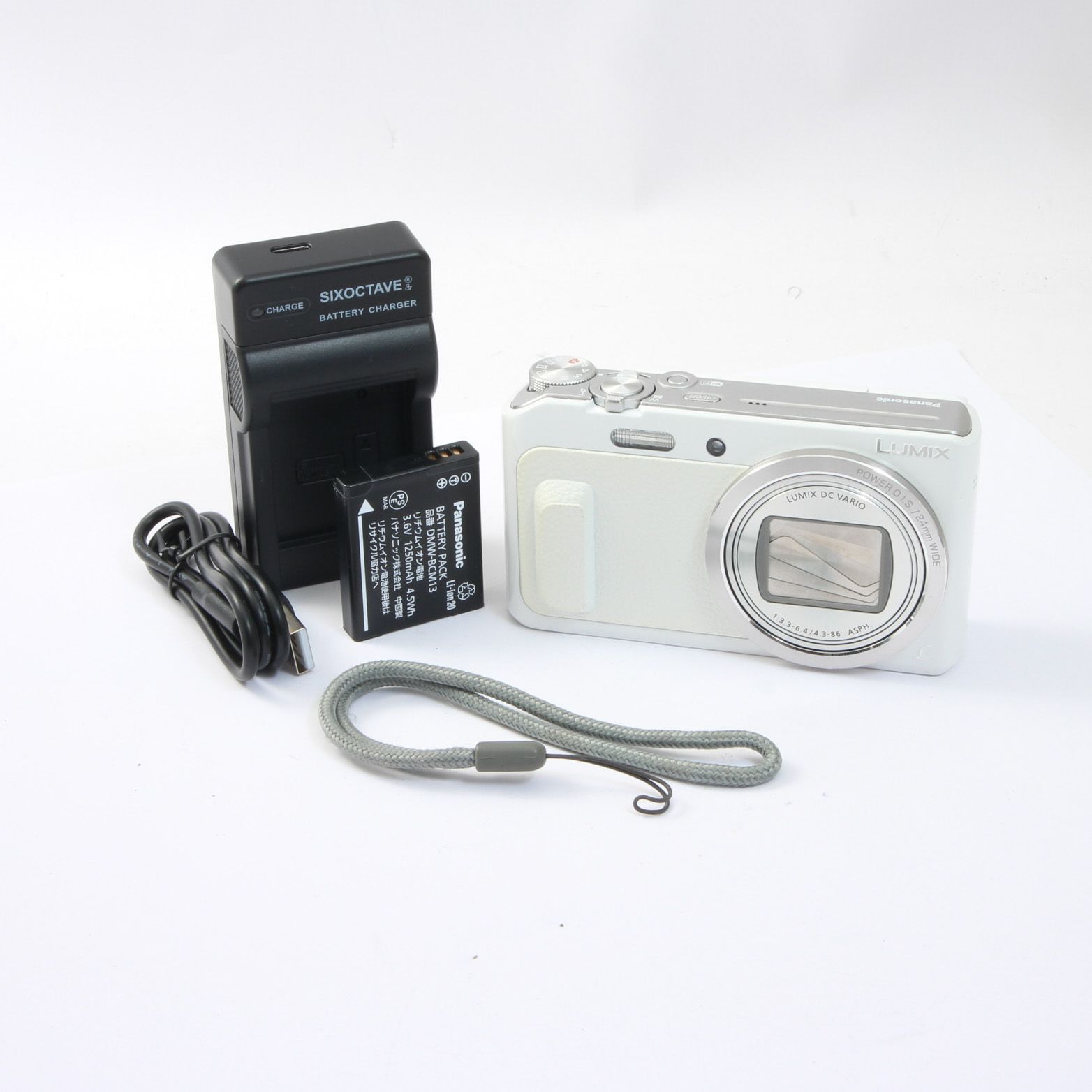 Panasonic パナソニック LUMIX DMC-TZ57 ホワイト コンパクトデジタル