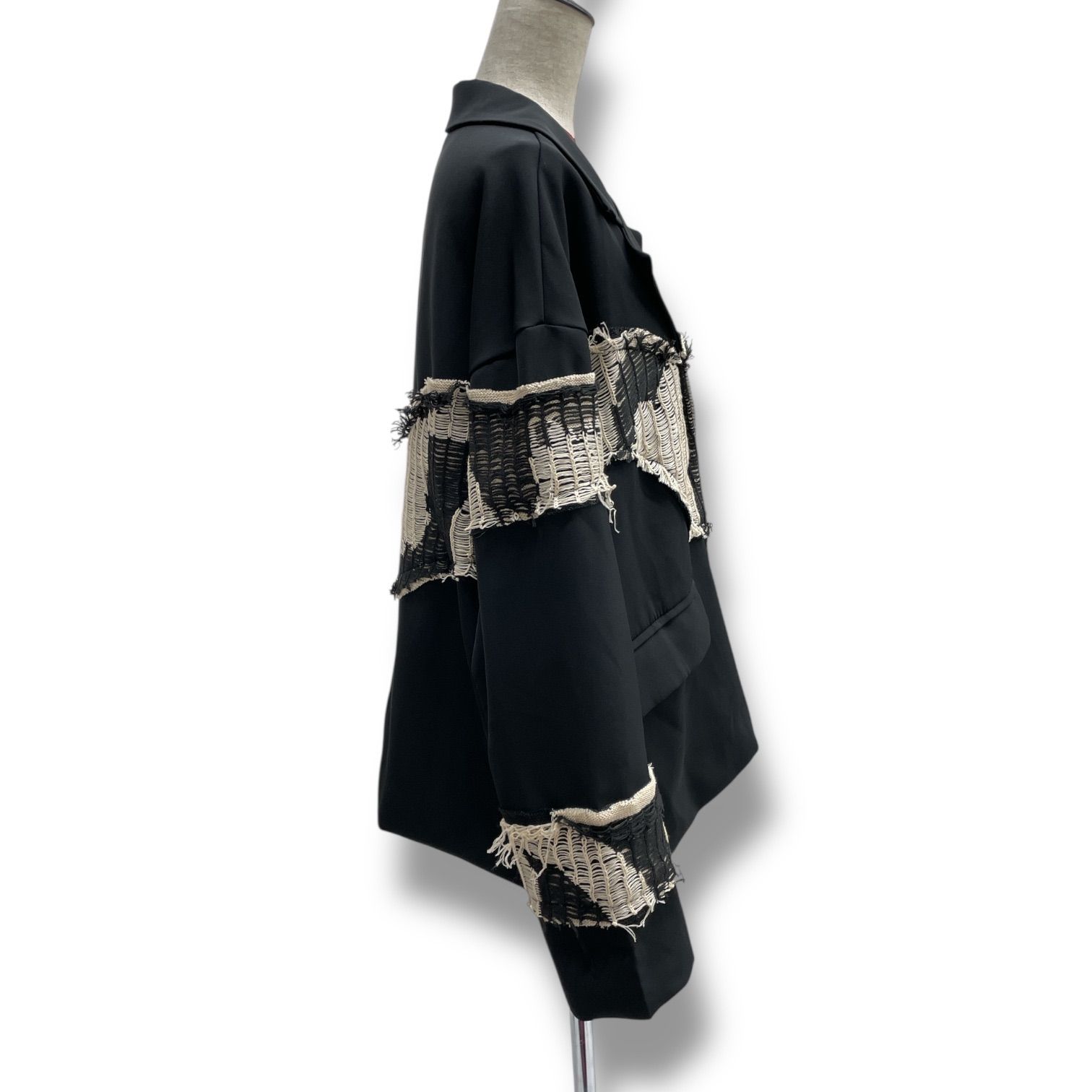 ANDREA&Co テーラードジャケット ANDREA&Co. アンドレアアンドコー ダメージアートジャケット