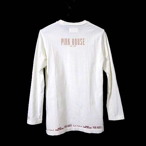 ピンクハウス PINK HOUSE Tシャツ カットソー コットン 長袖 ロゴ