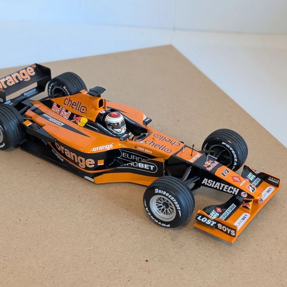 マックスの父1/18ミニチャンプス アロウズA22 ヨス・フェルスタッペン