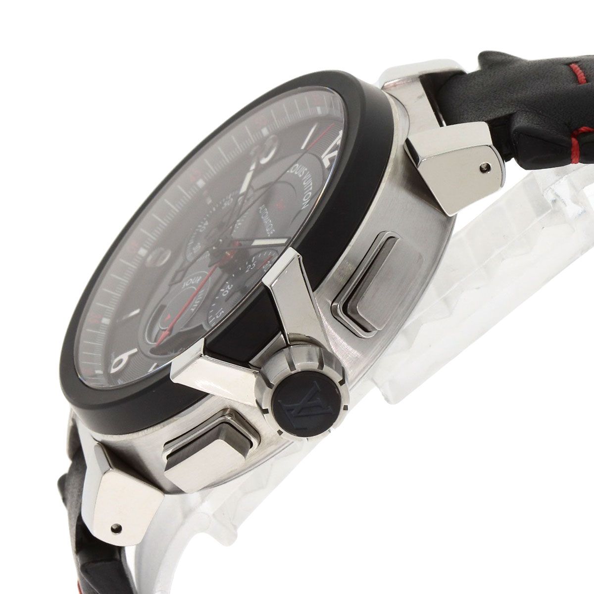 LOUIS VUITTON ルイヴィトン Q1052 タンブール クロノグラフ GMT