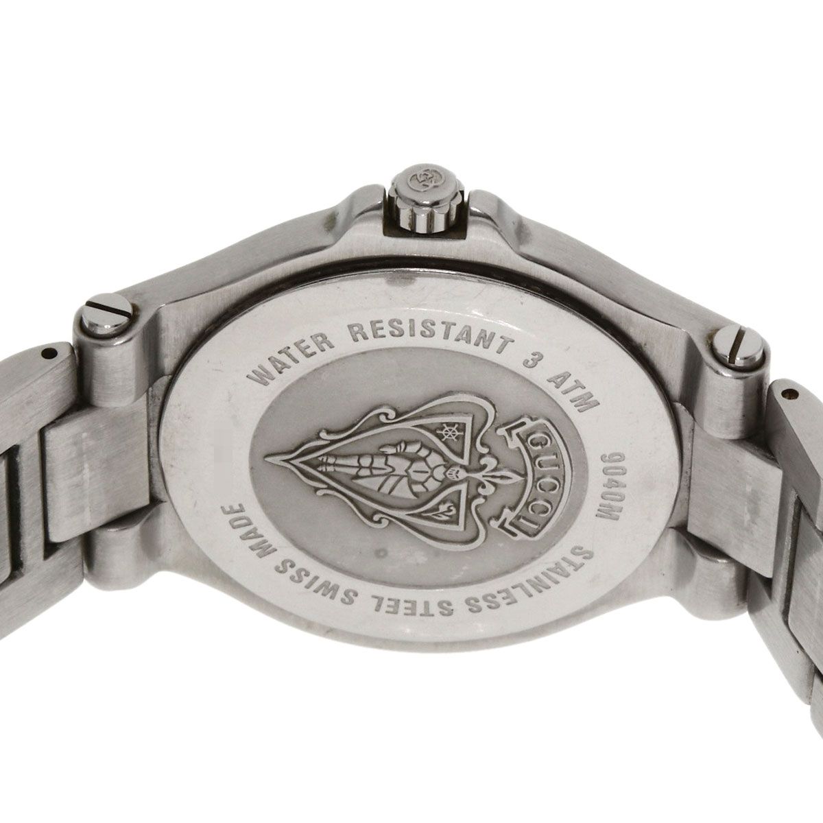 GUCCI グッチ 9040L ラウンドフェイス 腕時計 ステンレススチール SS