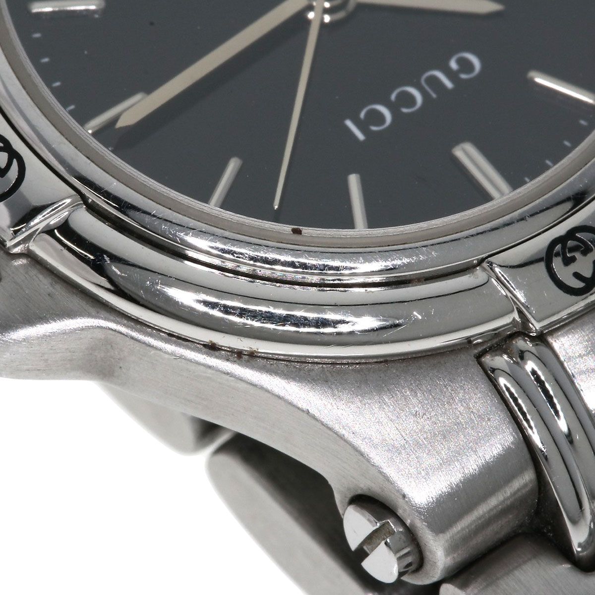 GUCCI グッチ 9040L ラウンドフェイス 腕時計 SS SS レディース [中古