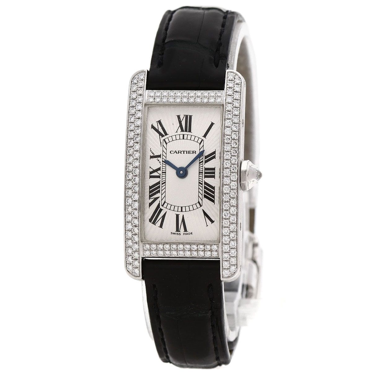 CARTIER カルティエ WB705131 タンクアメリカン SM ベゼルダイヤモンド