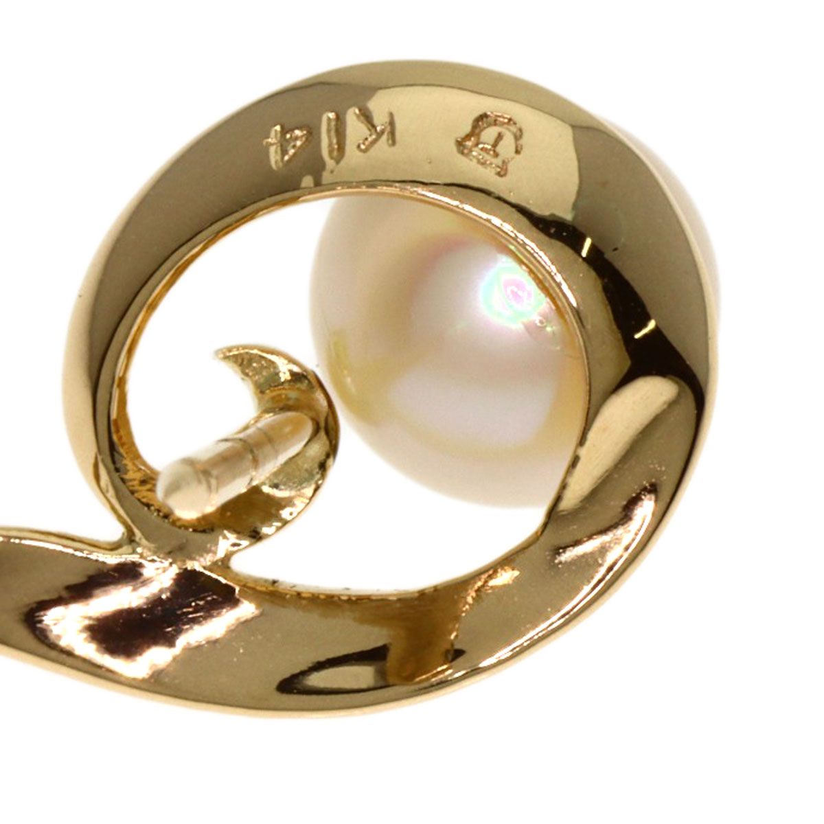 TASAKI タサキ パール 真珠 タイタック タイピン K14YG メンズ [中古