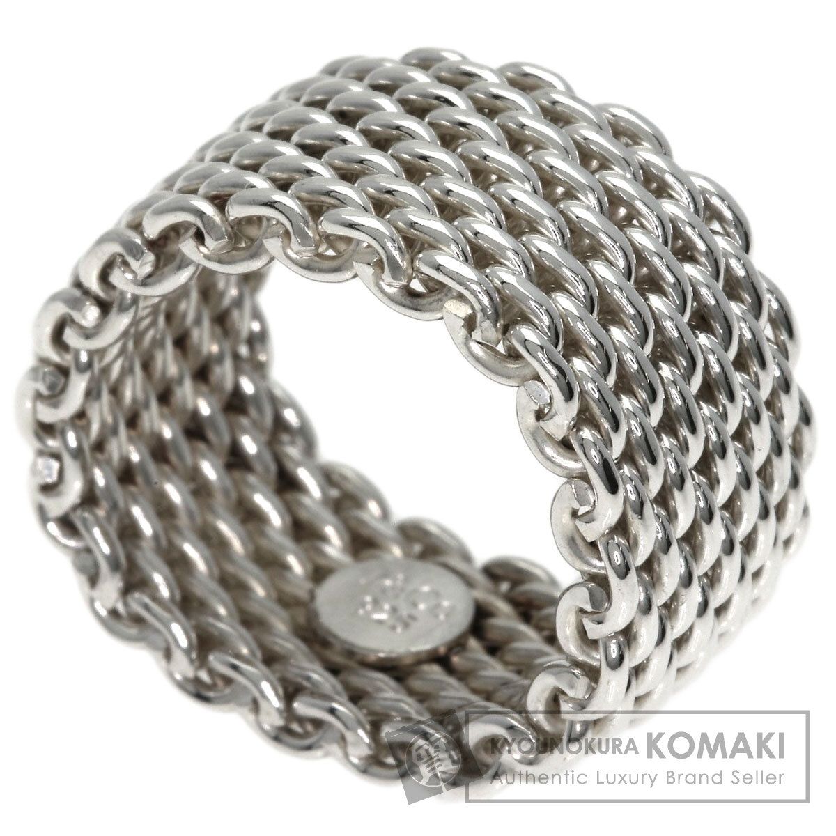 TIFFANY&Co. ティファニー サマセット メッシュ リング・指輪 SV