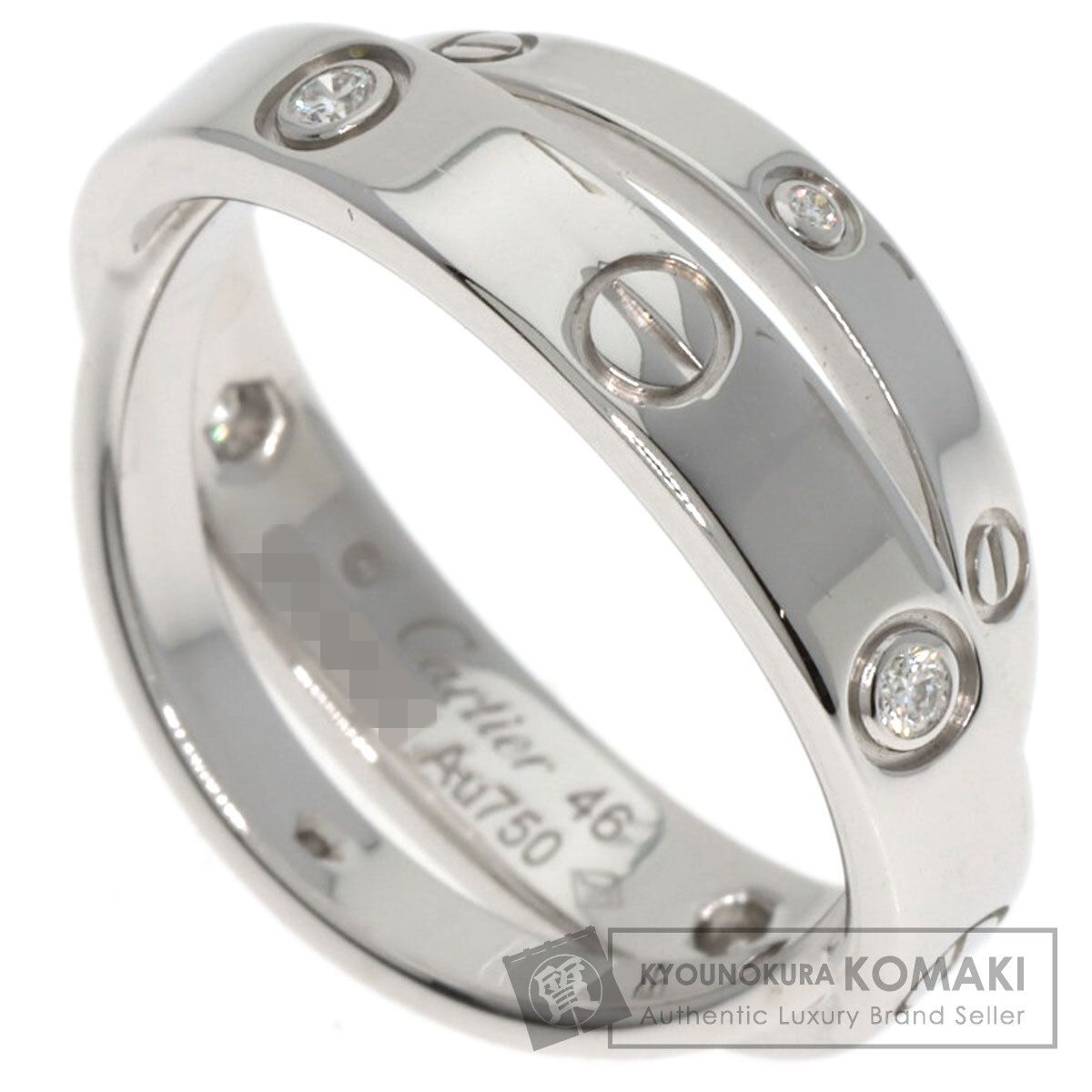 CARTIER カルティエ ビーラブ 6P ダイヤモンド #46 リング・指輪 K18WG