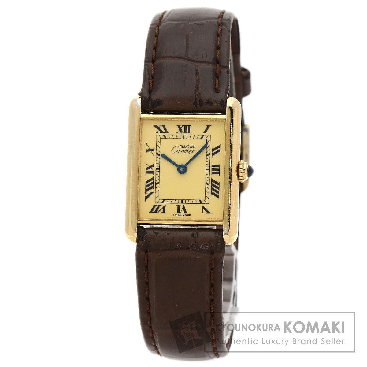 中古CARTIER MUST TANK LARGE MODEL VERMEIL カルティエ マスト 