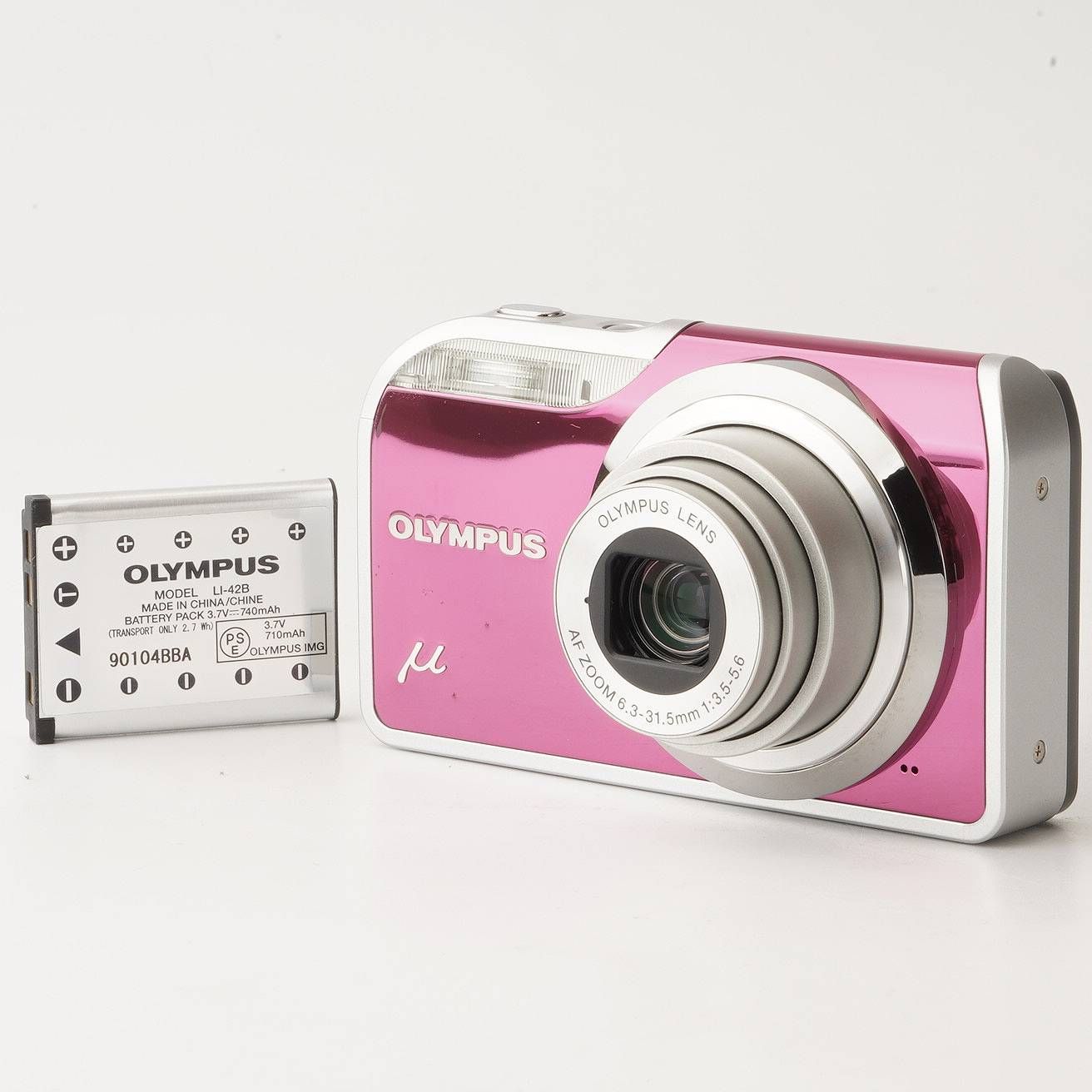 OLYMPUS μ-5000 ピンク 付属品多数 動作確認済み オリンパス Olympus μ mju 5000 ピンク - メルカリ