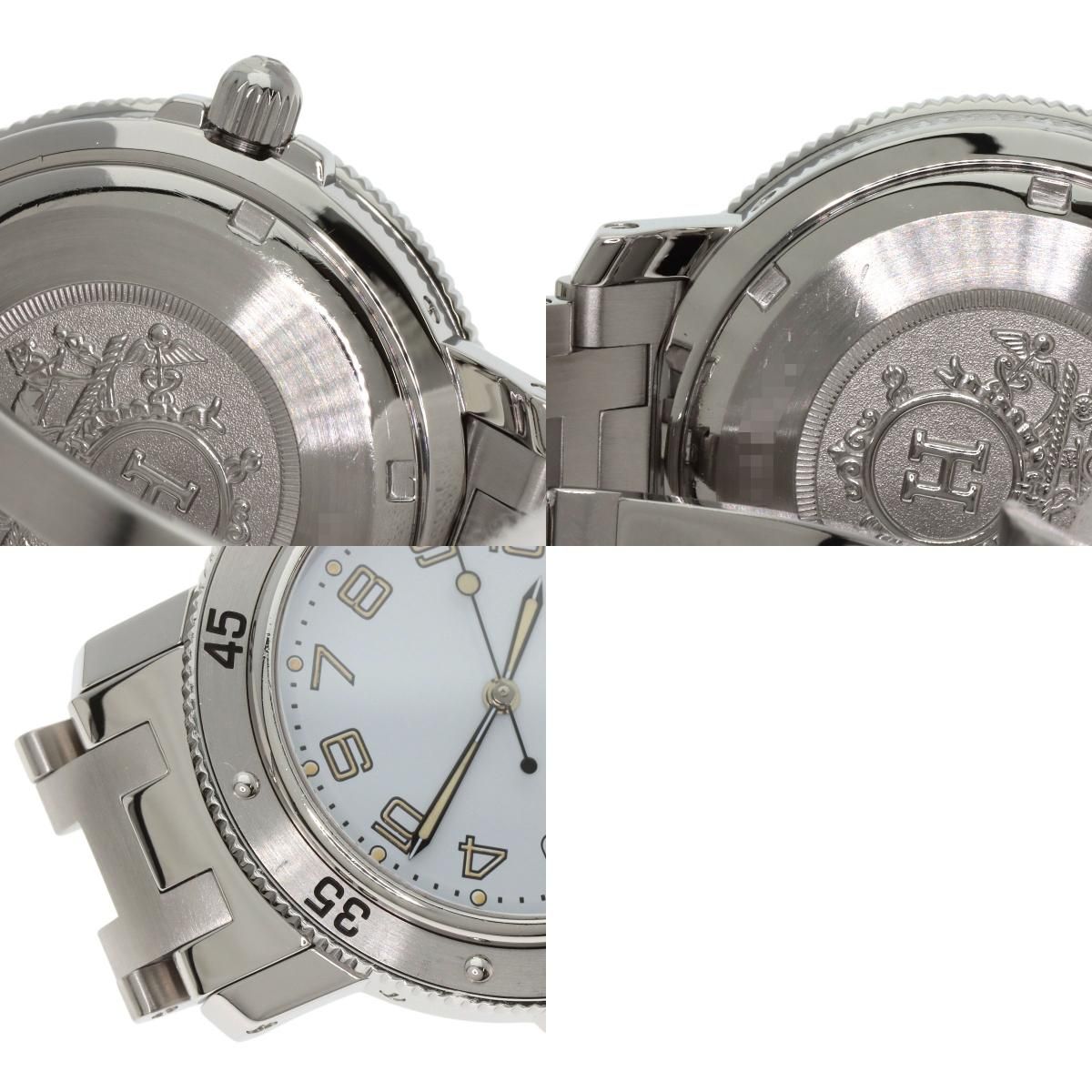 HERMES エルメス CL7.710 クリッパー ダイバー 腕時計 SS SS メンズ