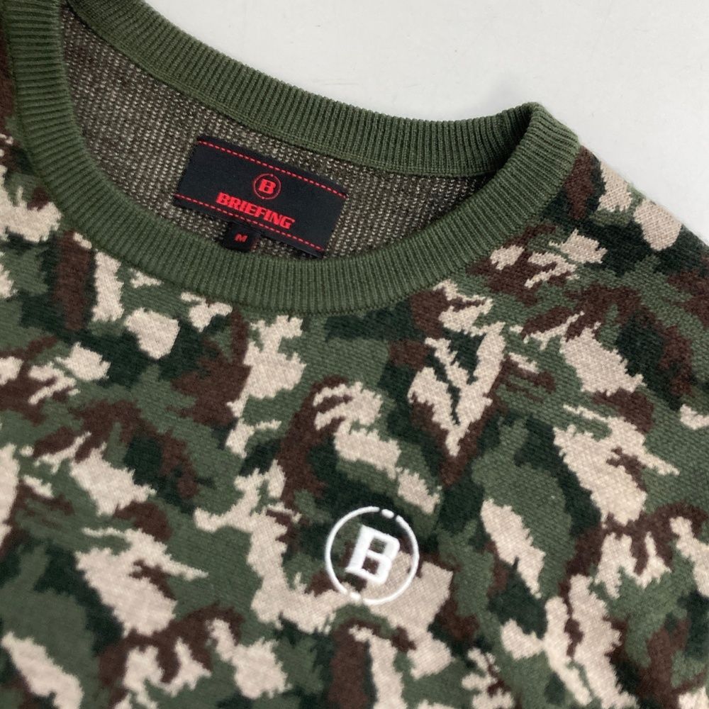 サイズ：M BRIEFING GOLF ブリーフィング ニットセーター ウール