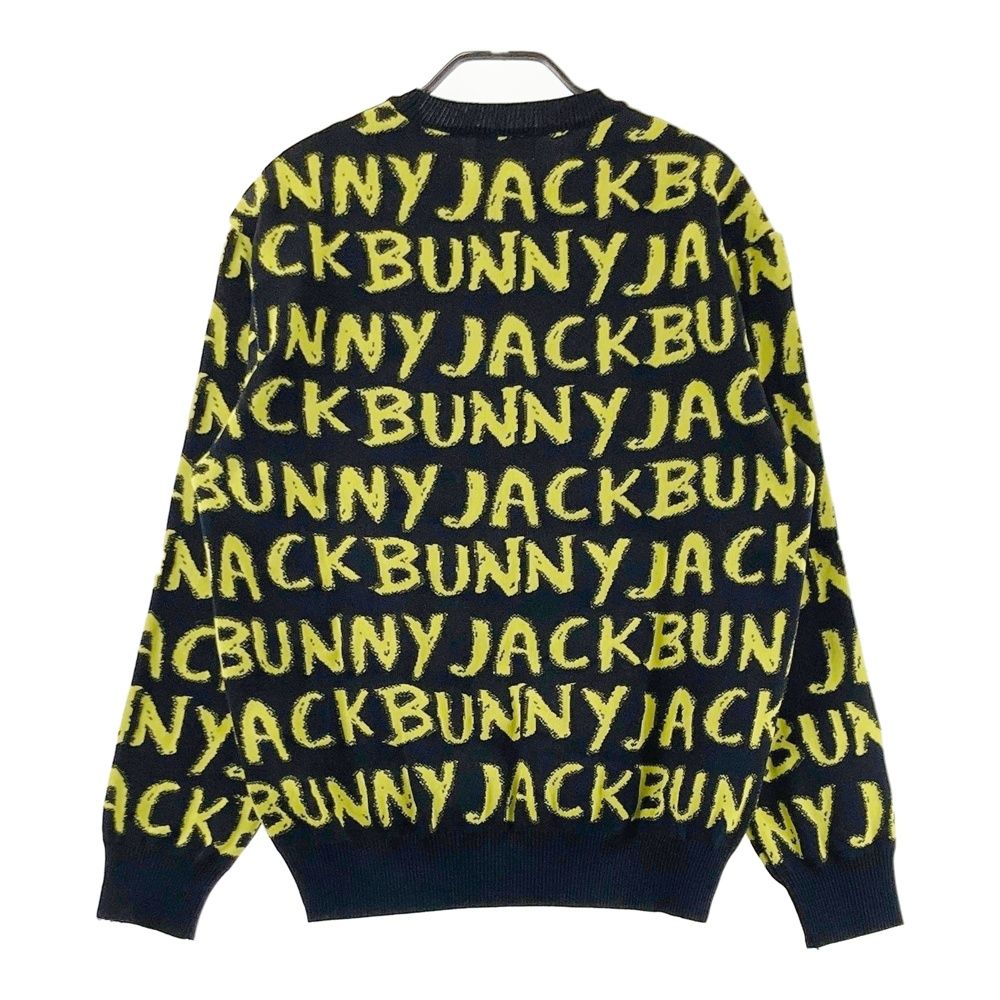 サイズ：4 JACK BUNNY ジャックバニー 長袖 ニットセーター ロゴ総柄