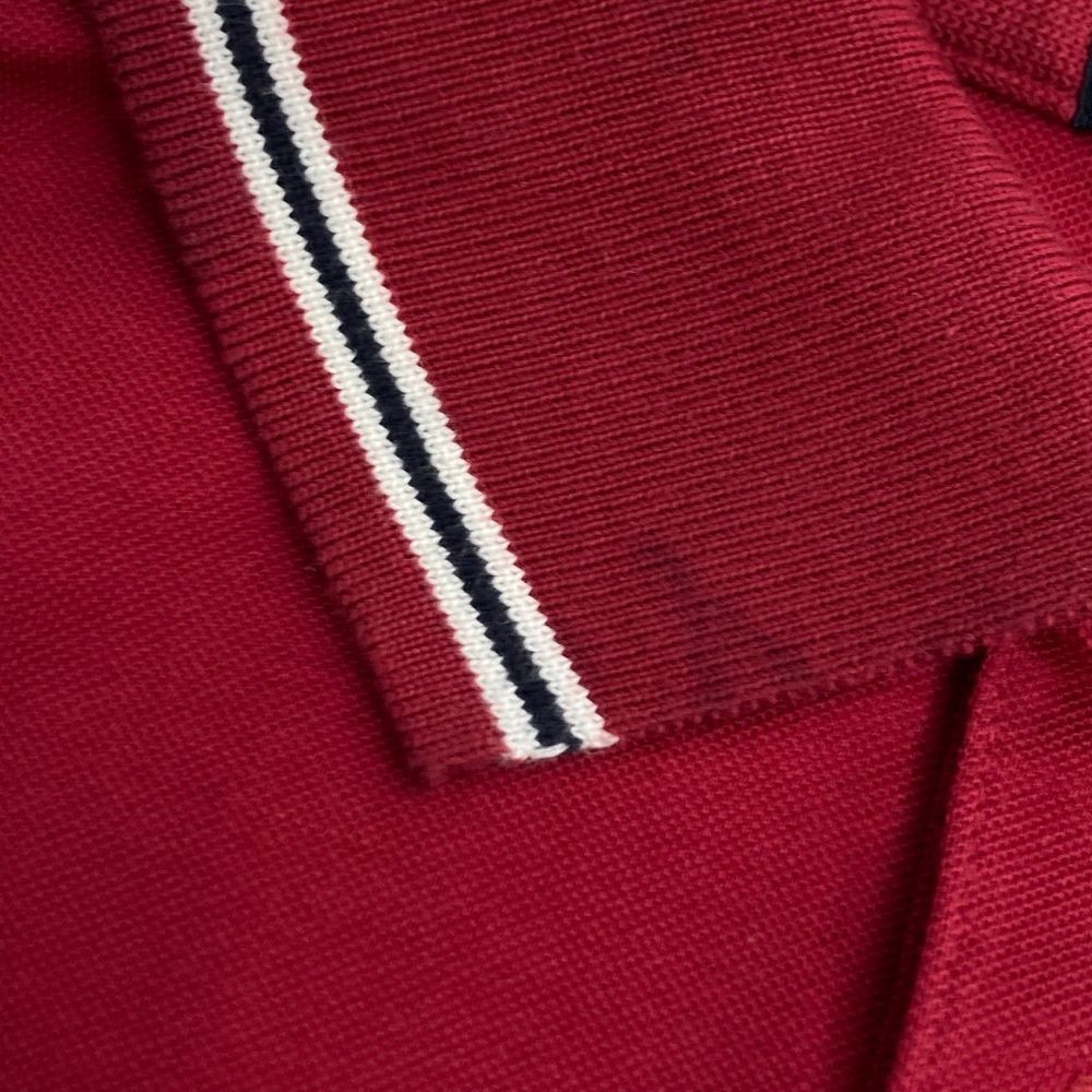 サイズ：4 PEARLY GATES パーリーゲイツ 長袖ポロシャツ レッド系