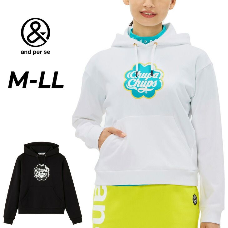 アンパスィ(and per se) ゴルフウェア スウェットフーディー アンパスィ スウェットパーカー レディース ゴルフウェア and per se