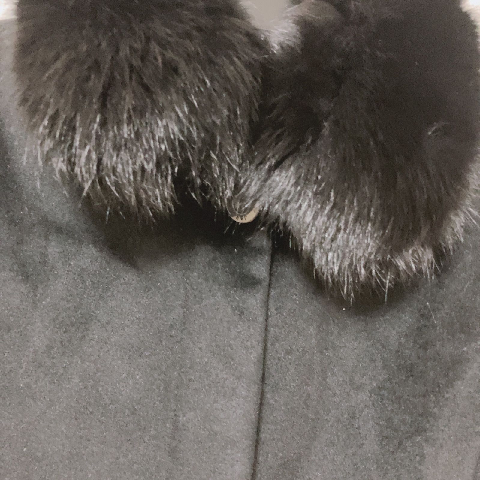 美品】J&R アンゴラロングコート フォックスファー 黒【ZK96】 - メルカリ