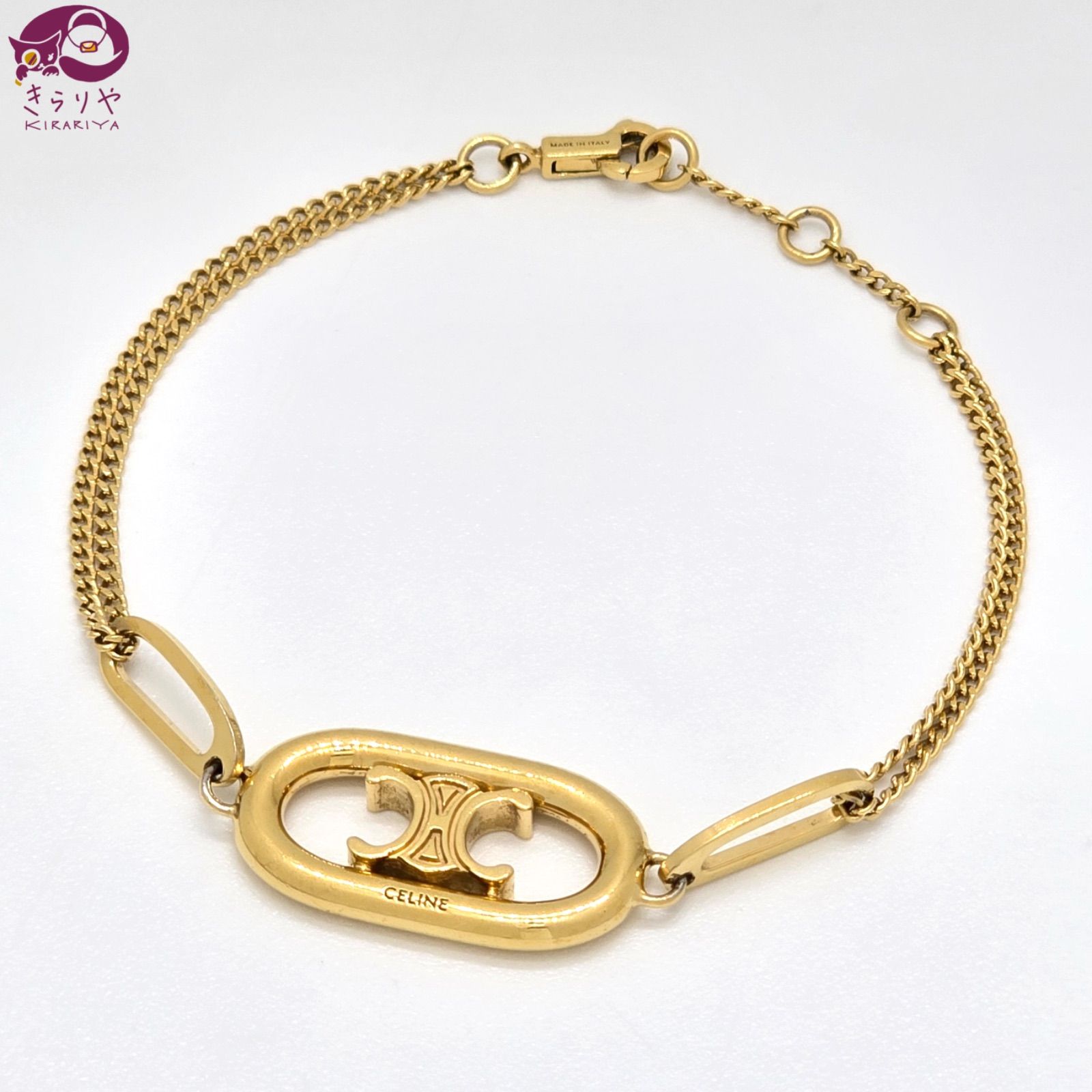 CELINE セリーヌ マイヨン トリオンフ ブレスレット チェーン全長17