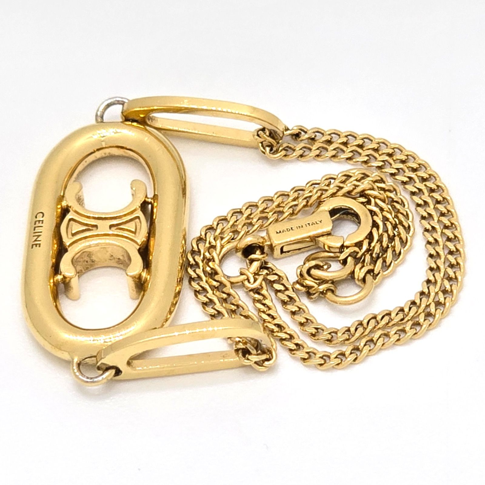 CELINE セリーヌ マイヨン トリオンフ ブレスレット チェーン全長17