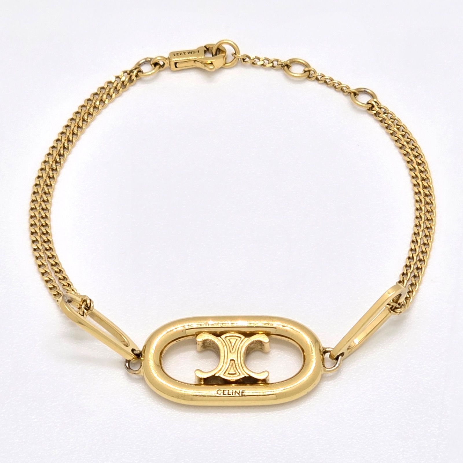 CELINE セリーヌ マイヨン トリオンフ ブレスレット チェーン全長17