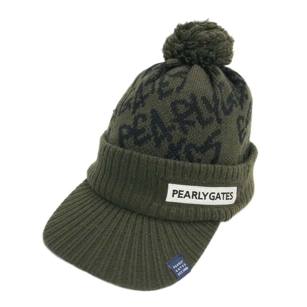 PEARLY GATES パーリーゲイツ ニットキャップ カーキ系 FR