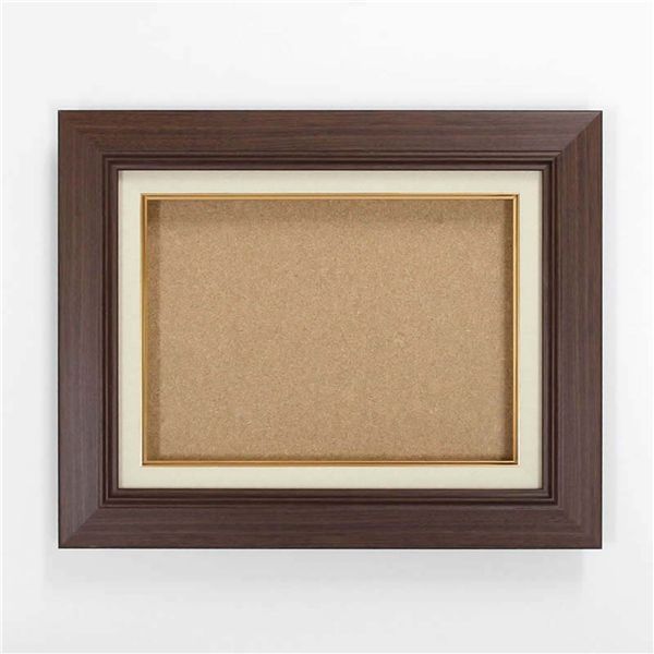 油絵額・キャンバス額・日本画・茶色油絵額 木製油縁額 P8（455×333mm