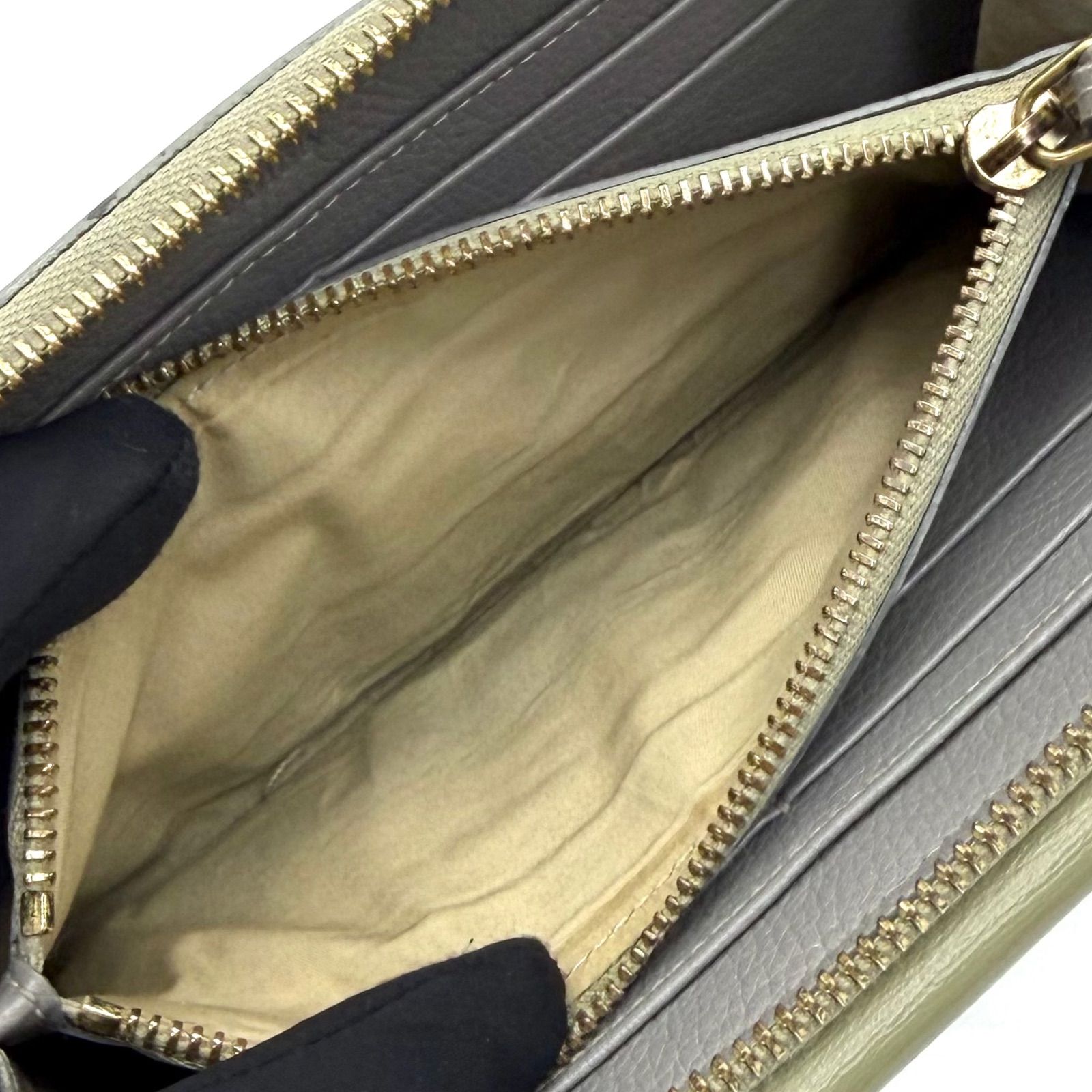 クロエ Chloe パッチワーク 長財布 L字ファスナー お札入れ ゴールド 