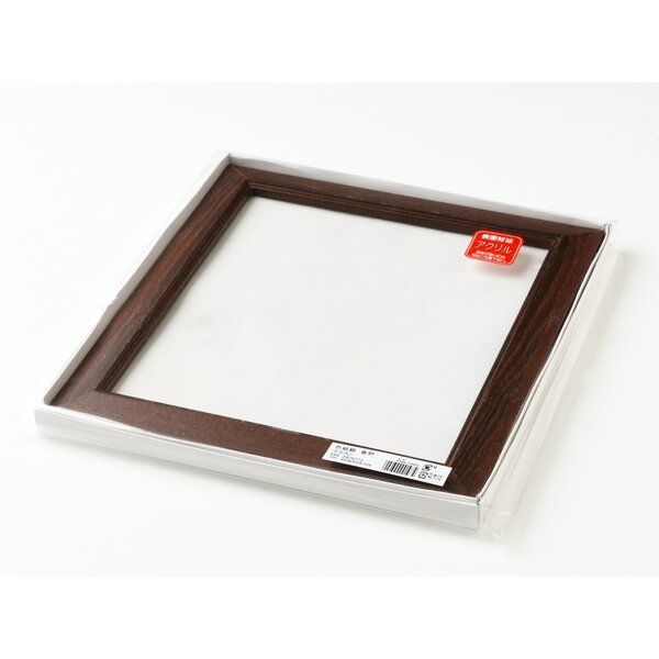 木製額縁　大全紙　アクリル仕様　ダークブラウン アクリル仕様 天然木色紙額273×242mm ブラウン - メルカリ
