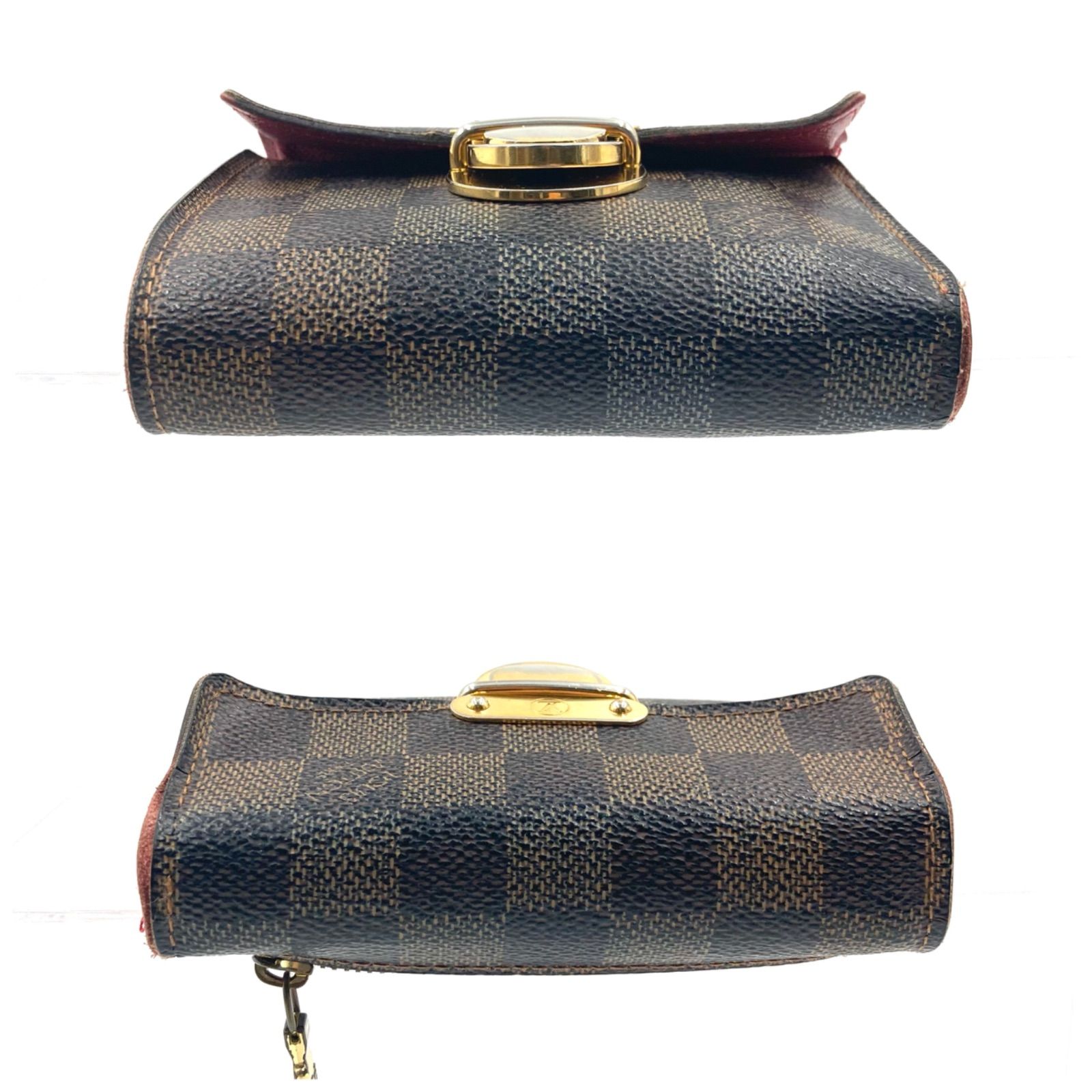 LOUIS VUITTON ルイヴィトン ダミエ エベヌ ポルトフォイユ コアラ 三