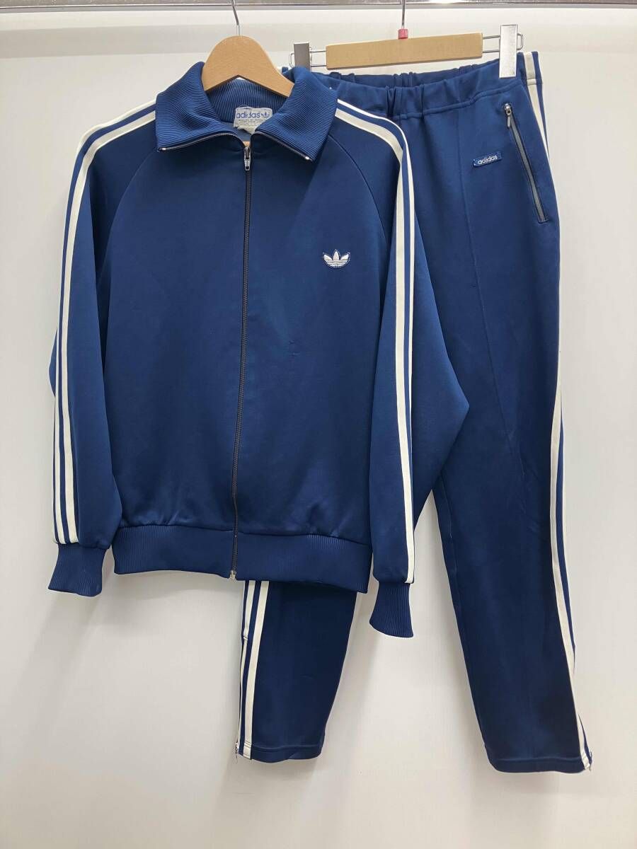 adidas ｱﾃﾞｨﾀﾞｽ ｼﾞｬｰｼﾞｾｯﾄｱｯﾌﾟ80s ﾃﾞｻﾝﾄ製 ﾈｲﾋﾞｰ ｻｲｽﾞ4 - メルカリ