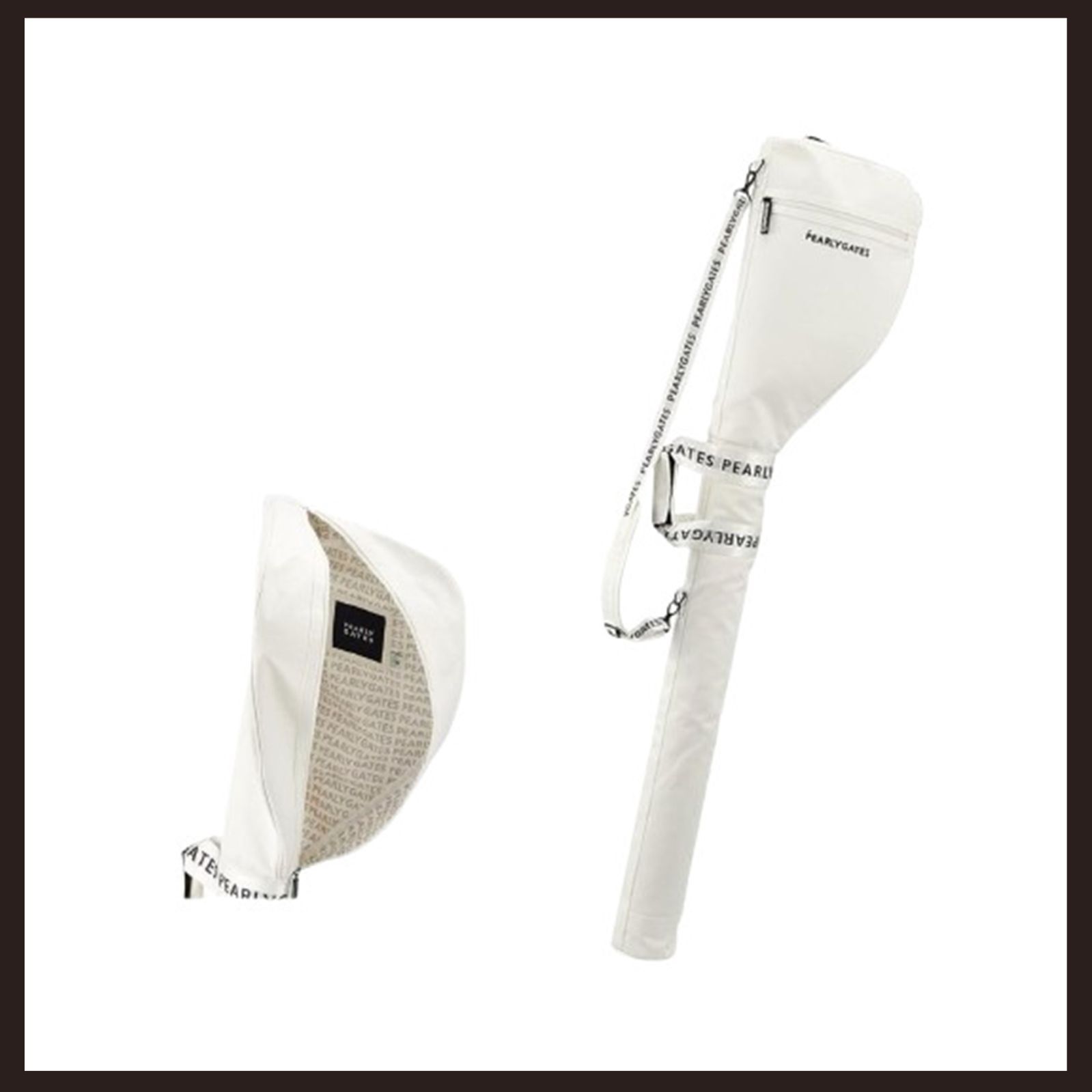 新品未使用 PEARLY GATES クラブケース クラブバッグ ホワイト - メルカリ