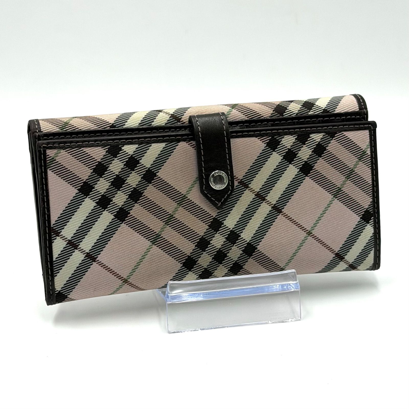 バーバリー ブルーレーベル BURBERRY BLUE LABEL ノバチェック 長財布