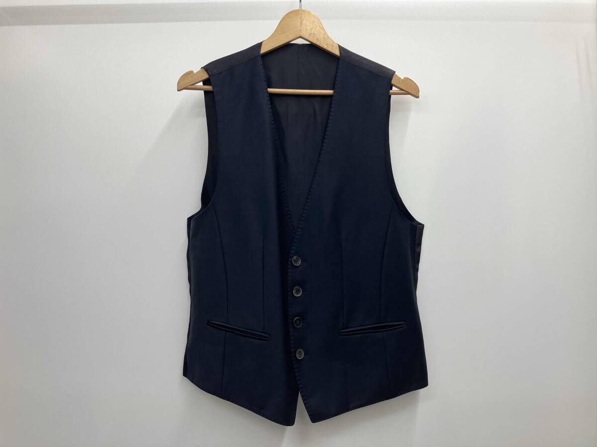 HUGO BOSS ﾋｭｰｺﾞﾎﾞｽ ﾃｰﾗｰﾄﾞｼﾞｬｹｯﾄ ｽｰﾂｾｯﾄ ｽﾘｰﾋﾟｰｽ ﾈｲﾋﾞｰ ｻｲｽﾞ46 - メルカリ