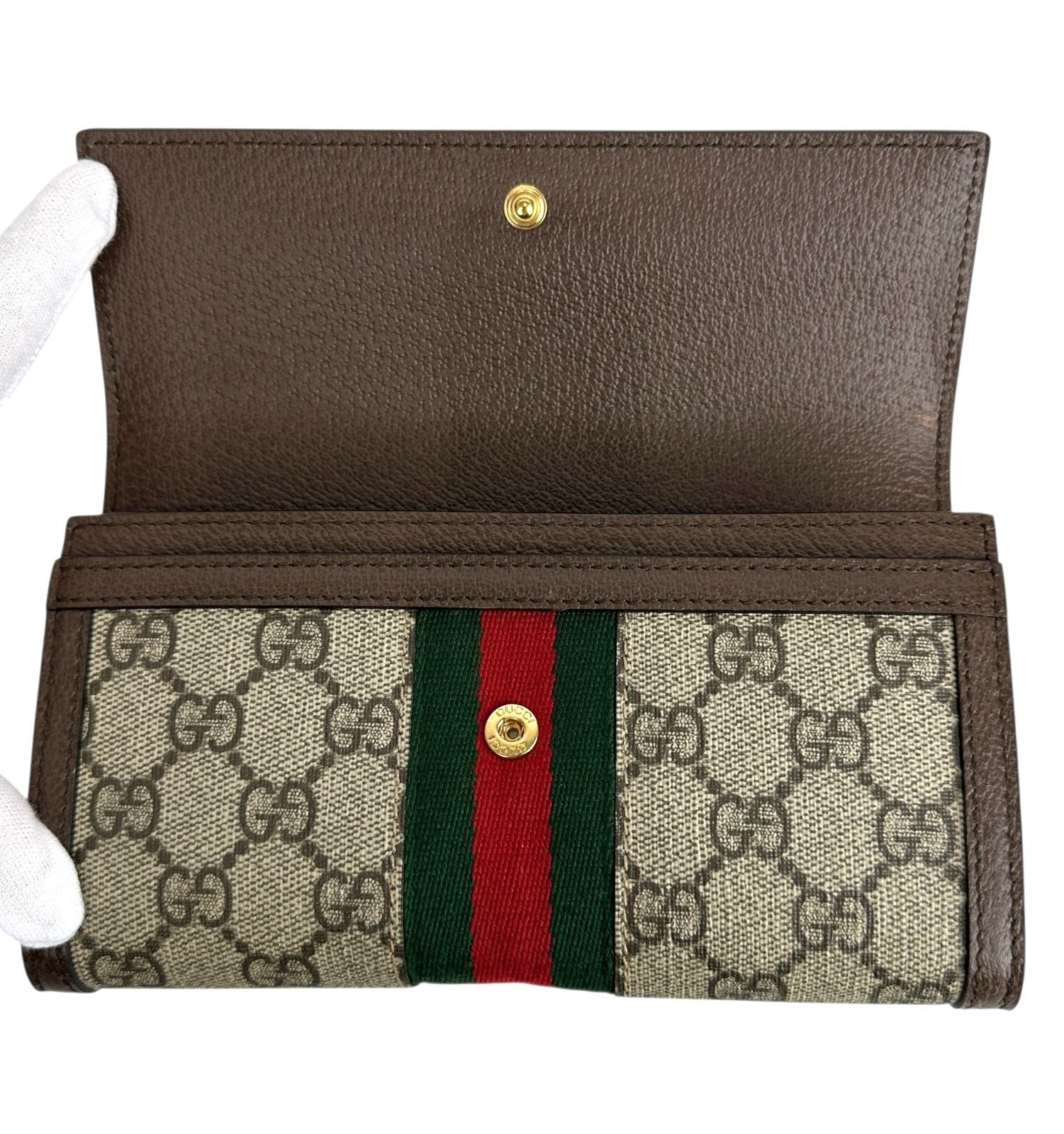 GUCCI】グッチ GGスプリーム オフィディア コンチネンタルウォレット