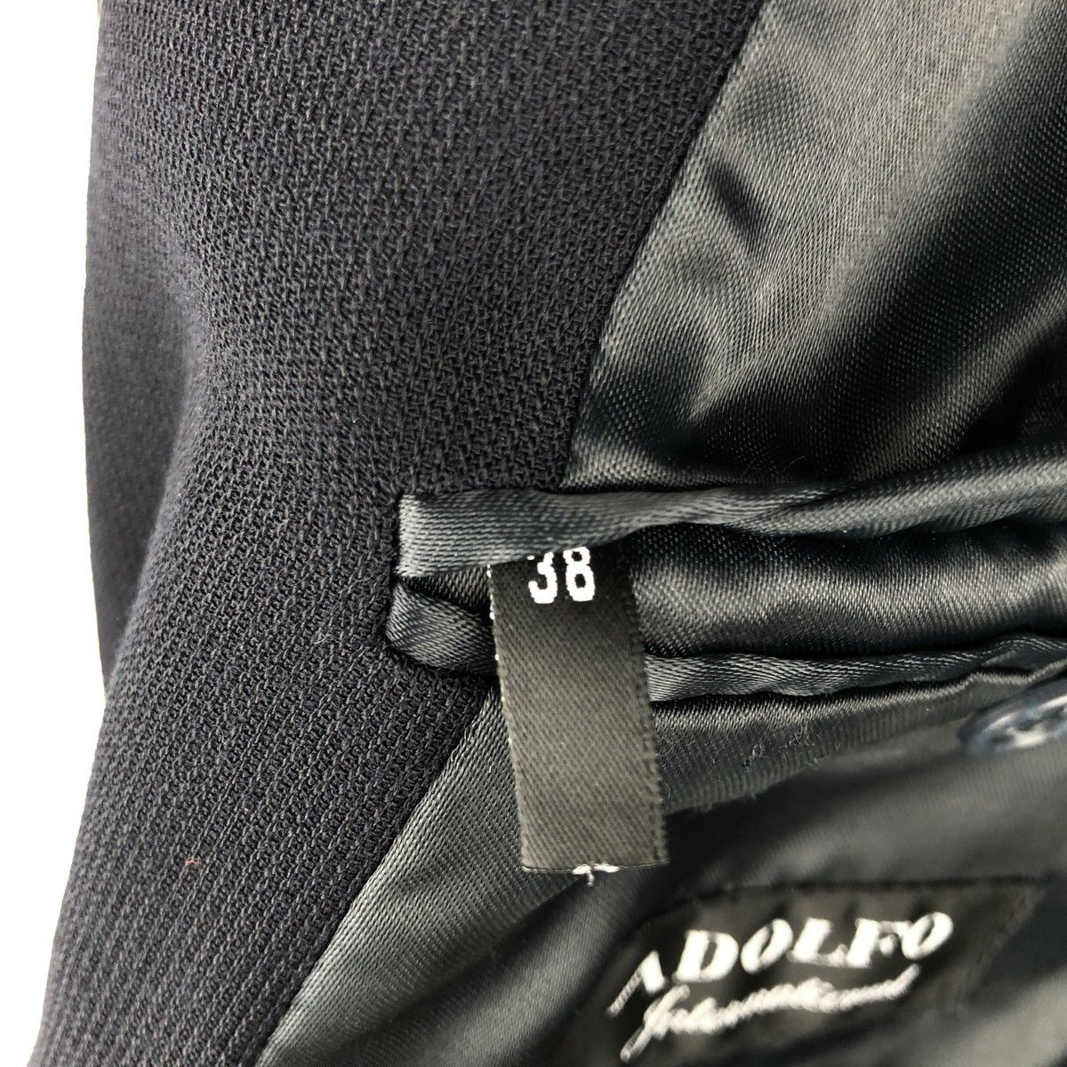 古着 90年代 ADOLFO ダブルブレスト ピークドラペル ウールテーラード