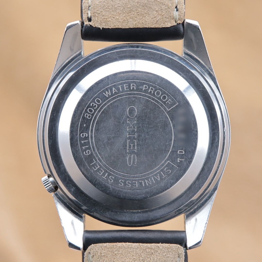 SEIKO5 6119-8030 セイコーファイブ 自動巻き ブラック カレンダー