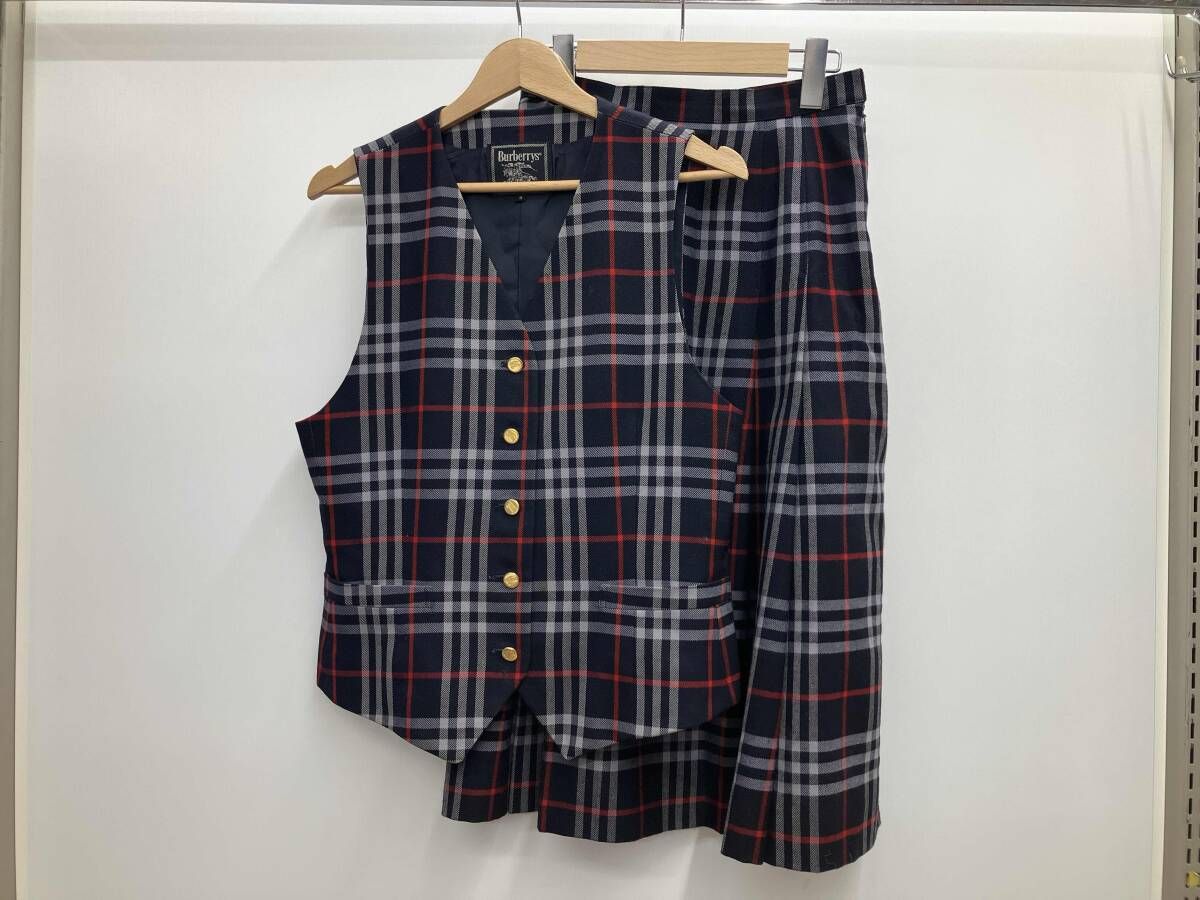 希少 BURBERRY LONDON コーデュロイ セットアップ ノバチェック総裏
