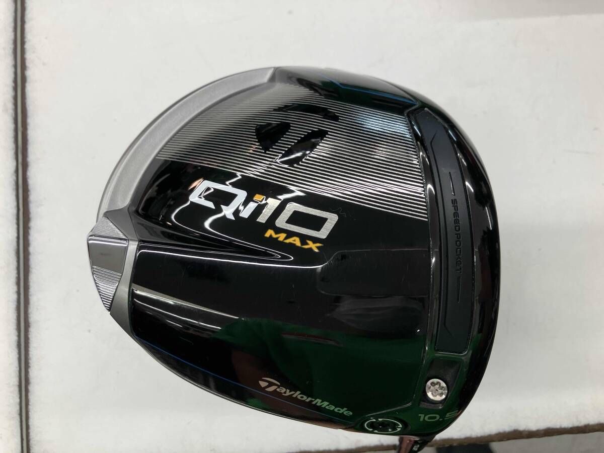 TaylorMade Qi10MAX 10.5 ドライバー/ FLEX S/ ヘッドカバー有り/ 中古