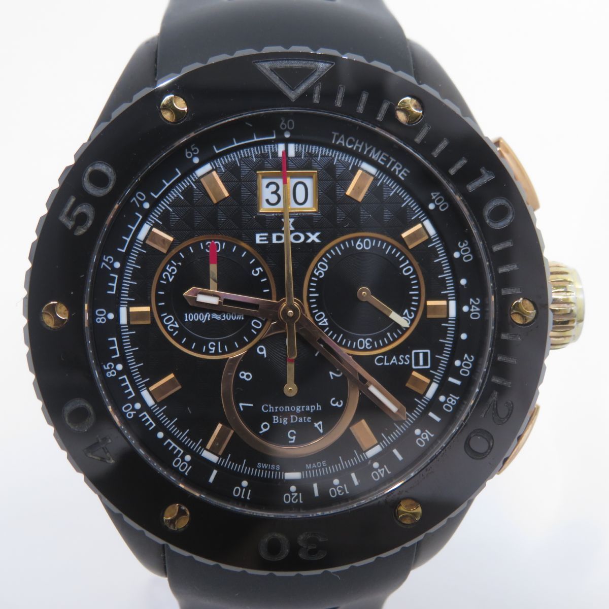 EDOX エドックス クラスワン クロノグラフ ビッグデイト 10016-357RN